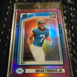 Optic Football Brian Thomas Jr. Rookie Card - Blue Holo